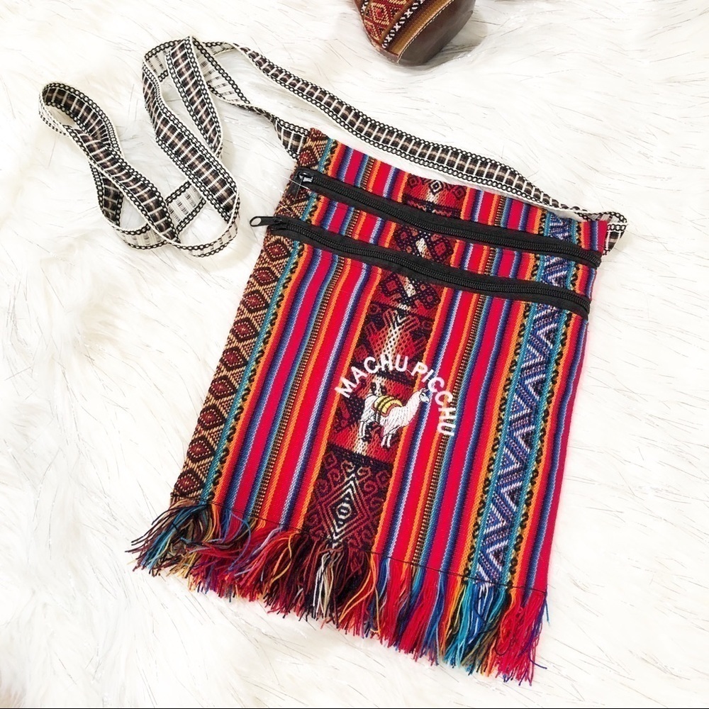 Crossbody Bag Andean Peruvian Style Multicolor 12" tall‎ - Picture 7 of 7